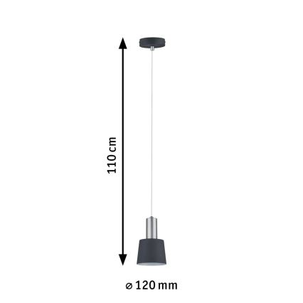 Paulmann 79691 - 1xE14/20W Luster na lanku NEORDIC HALDAR 230V