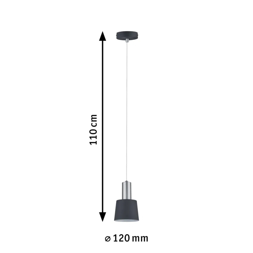 Paulmann 79691 - 1xE14/20W Luster na lanku NEORDIC HALDAR 230V
