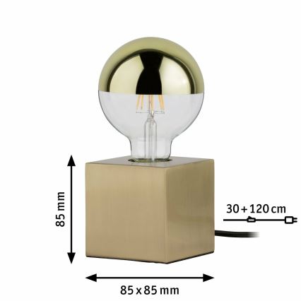 Paulmann  79728 - 1xE27/20W Stolná lampa DILJA 230V