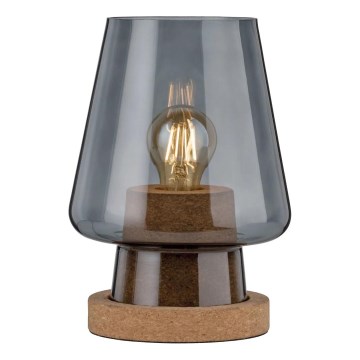 Paulmann 79736 - 1xE27/20W Stolná lampa IBEN 230V dymová