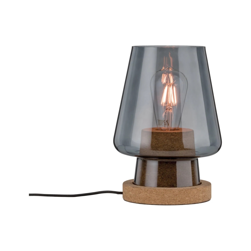 Paulmann 79736 - 1xE27/20W Stolná lampa IBEN 230V dymová