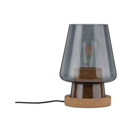 Paulmann 79736 - 1xE27/20W Stolná lampa IBEN 230V dymová