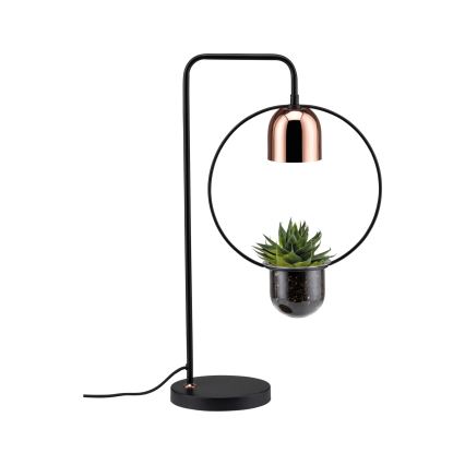 Paulmann 79746 - 1xGU10/20W Stolná lampa FANJA 230V dymová