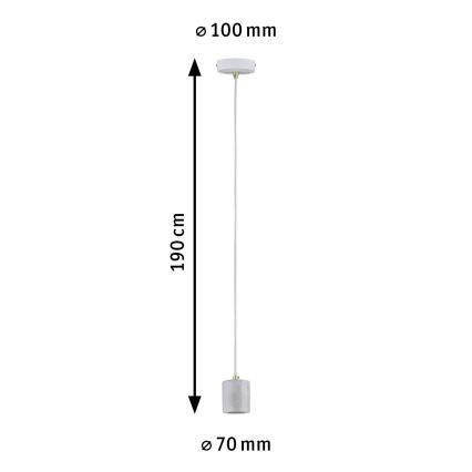 Paulmann 79750 - 1xE27/20W Luster na lanku NORDIN 230V