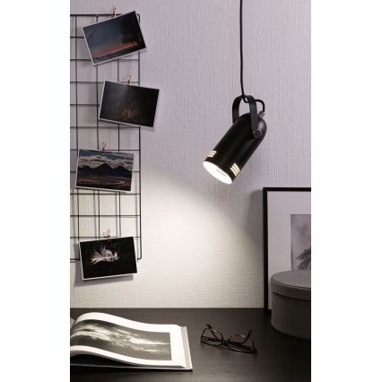 Paulmann 79766 - LED RGBW 1xE27/12W Luster na lankách LAVEA 230V čierny