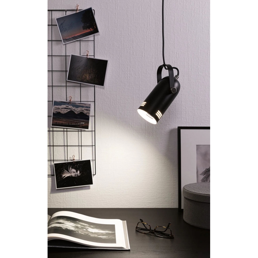 Paulmann 79766 - LED RGBW 1xE27/12W Luster na lankách LAVEA 230V čierny