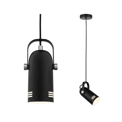 Paulmann 79766 - LED RGBW 1xE27/9W Luster na lankách LAVEA 230V čierny