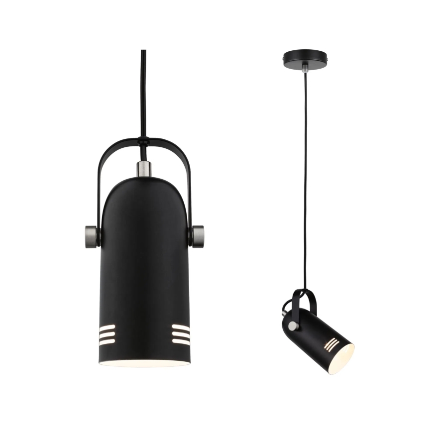 Paulmann 79766 - LED RGBW 1xE27/9W Luster na lankách LAVEA 230V čierny