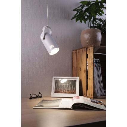 Paulmann 79767 - LED RGBW 1xE27/12W Závesný luster na lanku LAVEA 230V biela