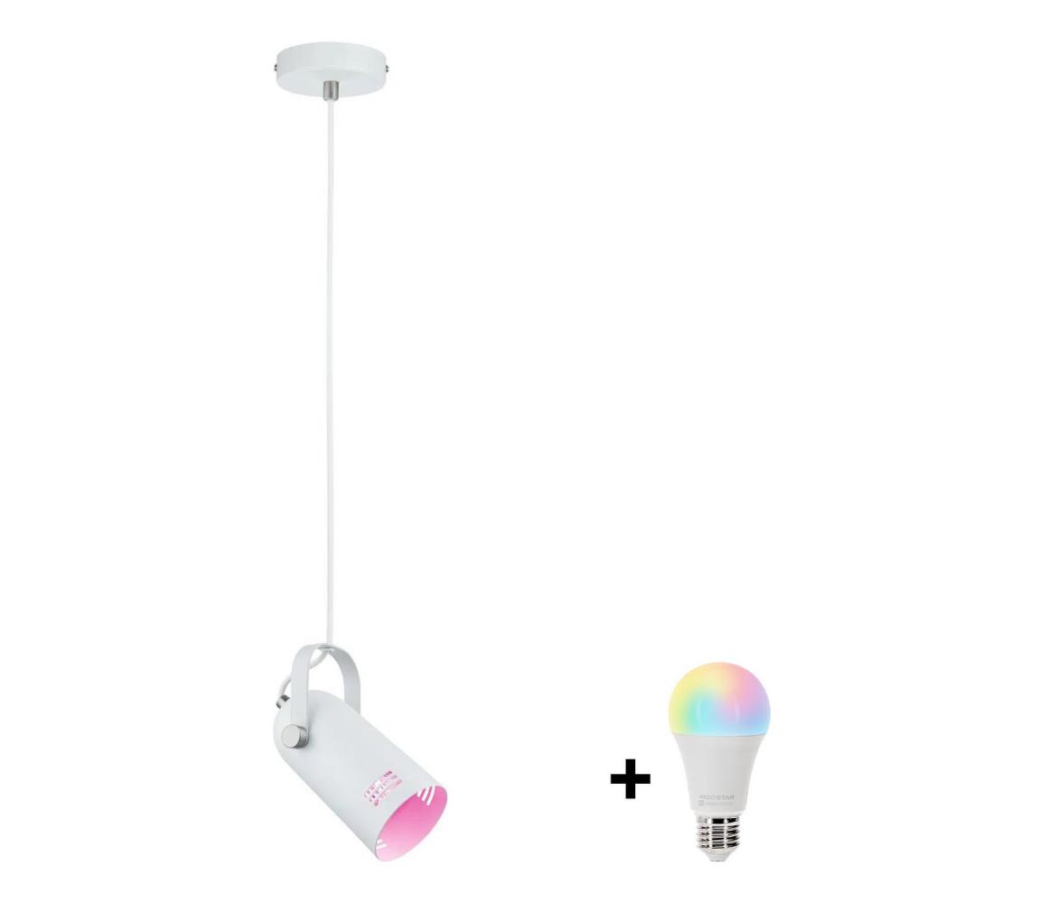 Paulmann 79767 - LED RGBW 1xE27/9W Závesný luster na lanku LAVEA 230V biela W4786+AI0819