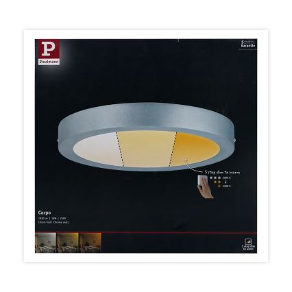 Paulmann 79798 - LED/16W Stropné svietidlo CARPO 230V 2300/2500/3000K