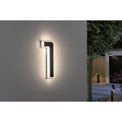 Paulmann 79842 - LED/0,2W IP44 Solárne domové číslo 1,2V 1500 mAh