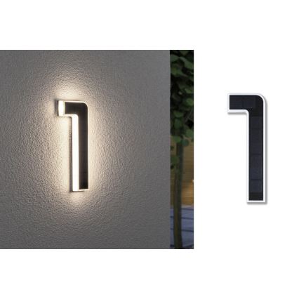 Paulmann 79842 - LED/0,2W IP44 Solárne domové číslo 1,2V 1500 mAh
