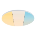 Paulmann 79894 - LED/38W stropné svietidlo VELORA, 230 V, 3000/4000/6500 K, priemer 60 cm, biele