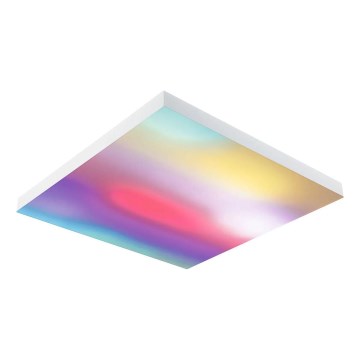 Paulmann 79910 - LED/31W RGBW Stmievateľné stropné svietidlo LORIA 230V 3000-6500K 59,5x59,5 cm biela + diaľkové ovládanie