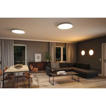 Paulmann 79929 - LED/22W RGBW stmievateľné stropné svietidlo LORIA 230V pr. 40 cm biela