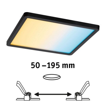 Paulmann 79967 - LED/16W IP44 Stmievateľné podhľadové kúpeľňové svietidlo AREO 230V 23x23 cm čierne