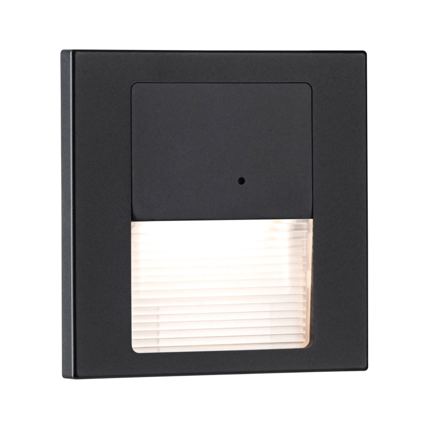 Paulmann 80004 - LED/1W Schodiskové svietidlo so senzorom TSARO 230V Lead/čierna