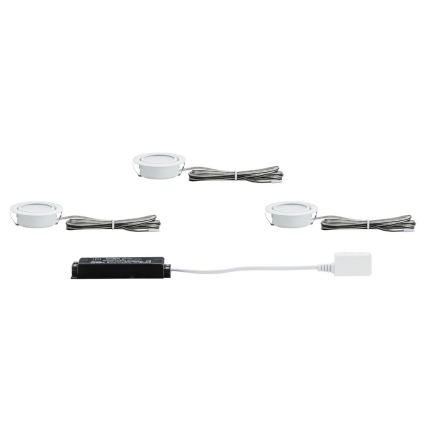 Paulmann 92091 - SADA 3x LED Podhľadové svietidlo 3xLED/4,2W/230V