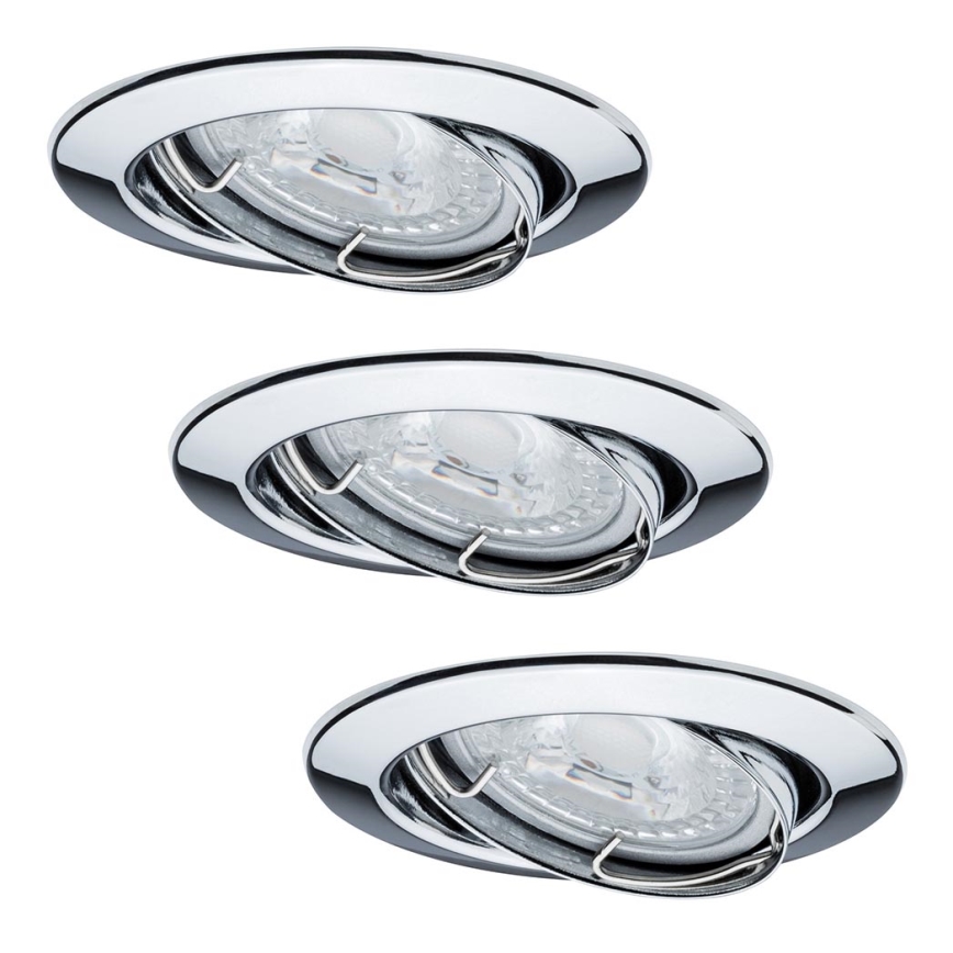 Paulmann 92101 - SADA 3x LED Podhľadové svietidlo 3xGU10/6,5W/230V