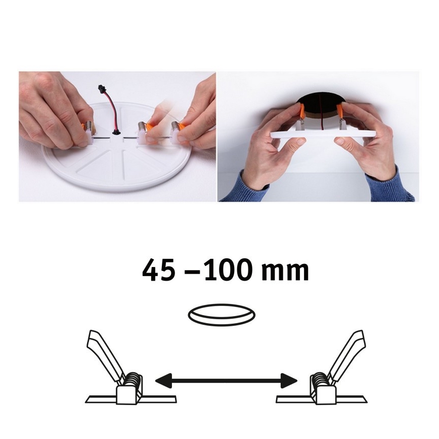 Paulmann 92388 - LED/8,5W IP44 Kúpeľňové podhľadové svietidlo VARIFIT 230V