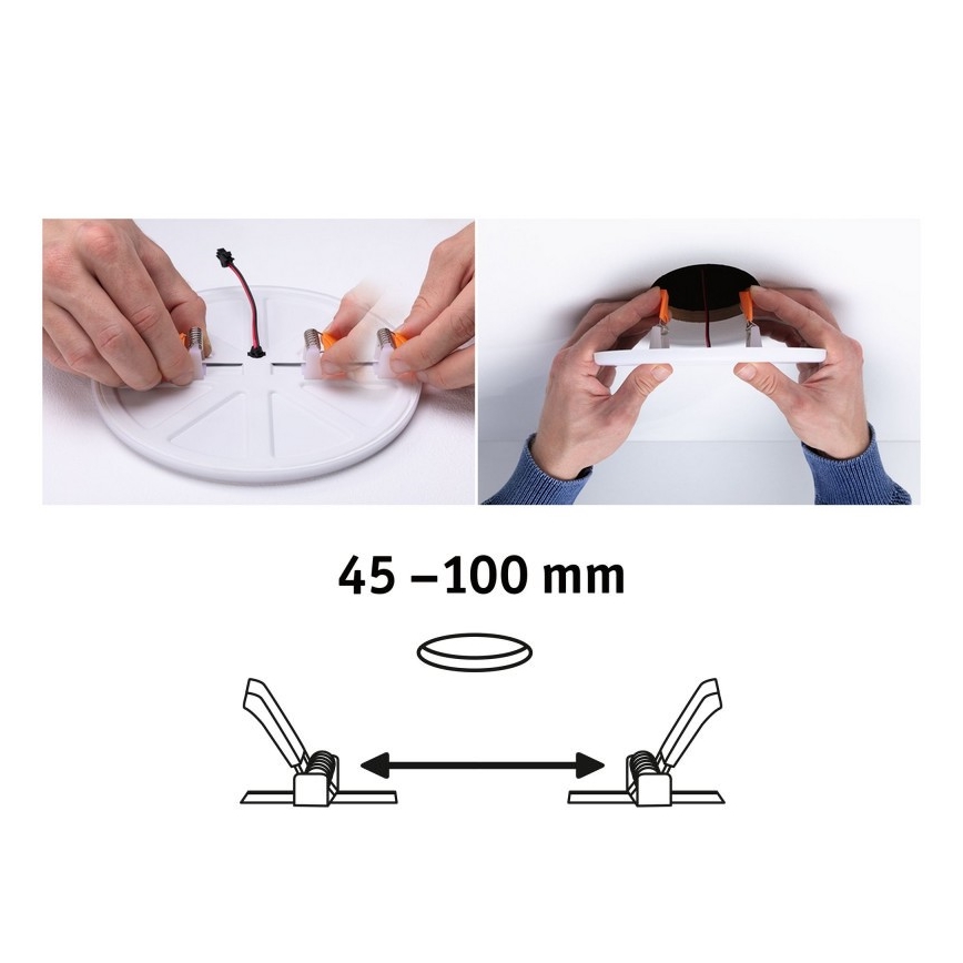 Paulmann 92397 - LED/8,5W IP44 Kúpeľňové podhľadové svietidlo VARIFIT 230V