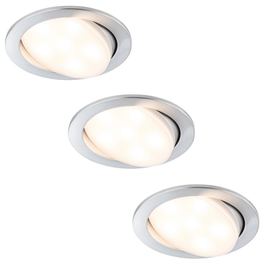 Paulmann 92673 - SADA 3xLED/7W Podhľadové svietidlo PREMIUM 3xLED/7W/230V/350m