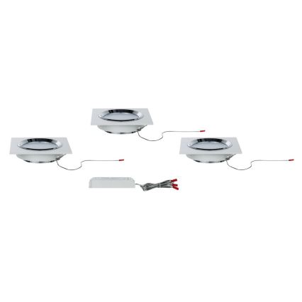 Paulmann 92695 - SADA 3x LED Podhľadové svietidlo DICE 3xLED/8W/230V