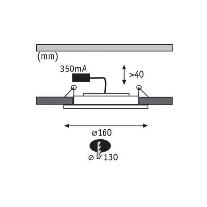 Paulmann 92705 - SADA 2xLED/7,5W Stmievateľné podhľadové svietidlo DECODOT 230V