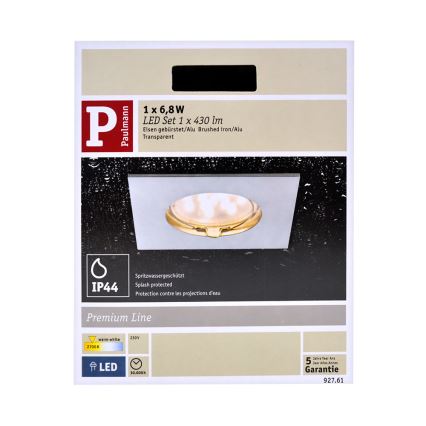 Paulmann 92761 - LED/6,8W Kúpeľňové podhľadové svietidlo COIN 230V IP44