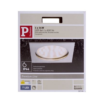 Paulmann 92784 - LED/14W Kúpeľňové stmievateľné podhľadové svietidlo 230V IP44