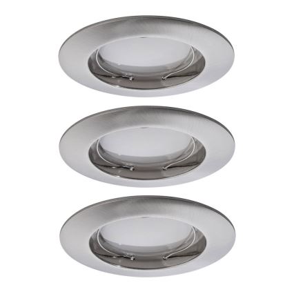 Paulmann 92827 - SADA 3xLED/7W IP44 Stmievateľné kúpeľňové podhľadové svietidlo COIN 230V