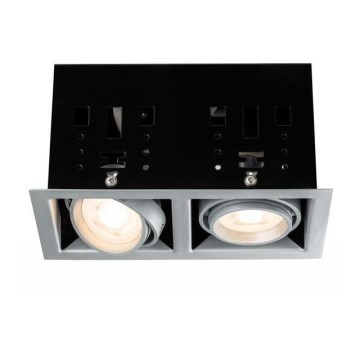 Paulmann 92906 - 2xLED-GU10/7W Stmievateľné podhľadové svietidlo CARDANO 230V