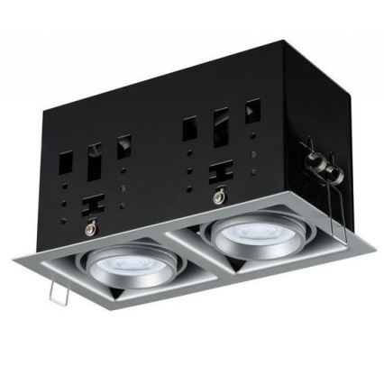 Paulmann 92906 - 2xLED-GU10/7W Stmievateľné podhľadové svietidlo CARDANO 230V