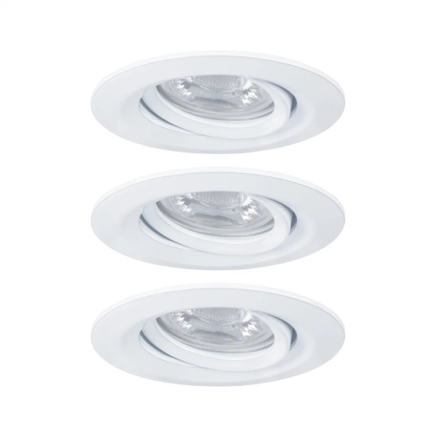 Paulmann 92971 - SADA 3x LED/4,2W IP23 Stmievateľné kúpeľňové podhľadové svietidlo NOVA 230V