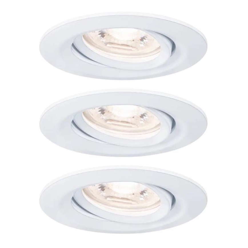Paulmann 92971 - SADA 3x LED/4,2W IP23 Stmievateľné kúpeľňové podhľadové svietidlo NOVA 230V