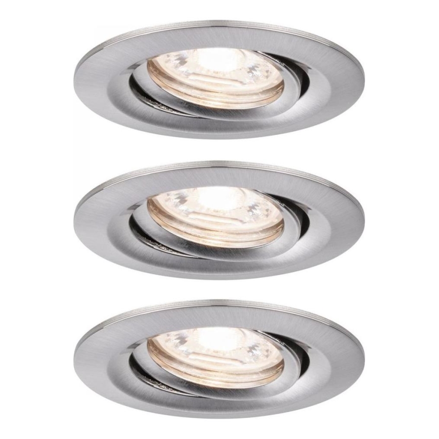 Paulmann 92973 - SADA 3xLED/4,2W IP23 Stmievateľné kúpeľňové svietidlo COIN 230V