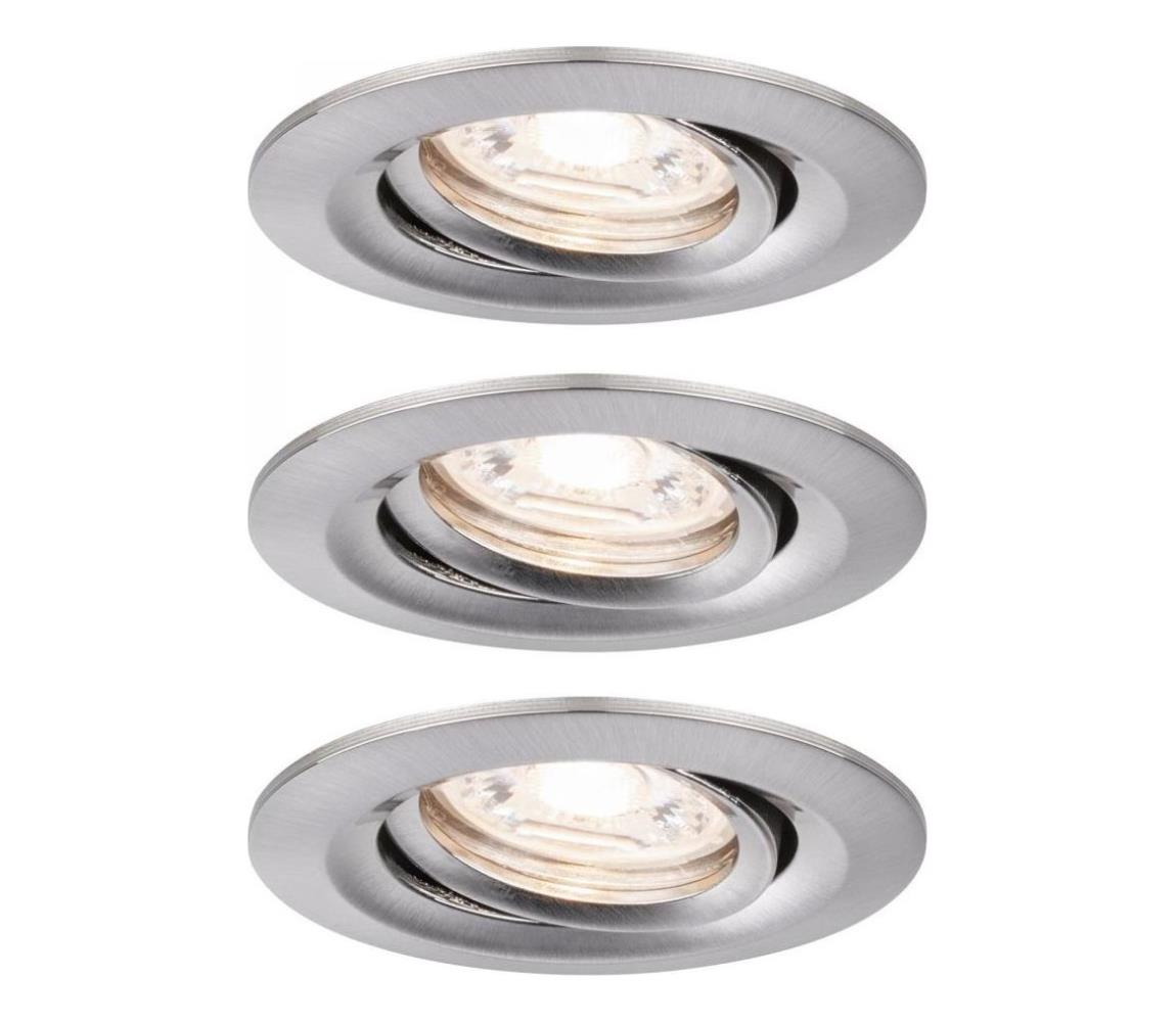 Paulmann Paulmann 92973 - SADA 3xLED/4,2W IP23 Stmievateľné kúpeľňové svietidlo COIN 230V