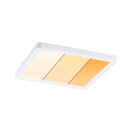Paulmann 92993 - LED/13W IP44 Kúpeľňové zápustné svietidlo AREO 230V 2000/3000/4000K 17,5x17,5 cm biela