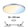 Paulmann 93046 - LED/16W IP44 Stlmiteľné kúpeľňové zapustené svietidlo AREO 230V 3000-6500K pr. 23 cm matný chróm