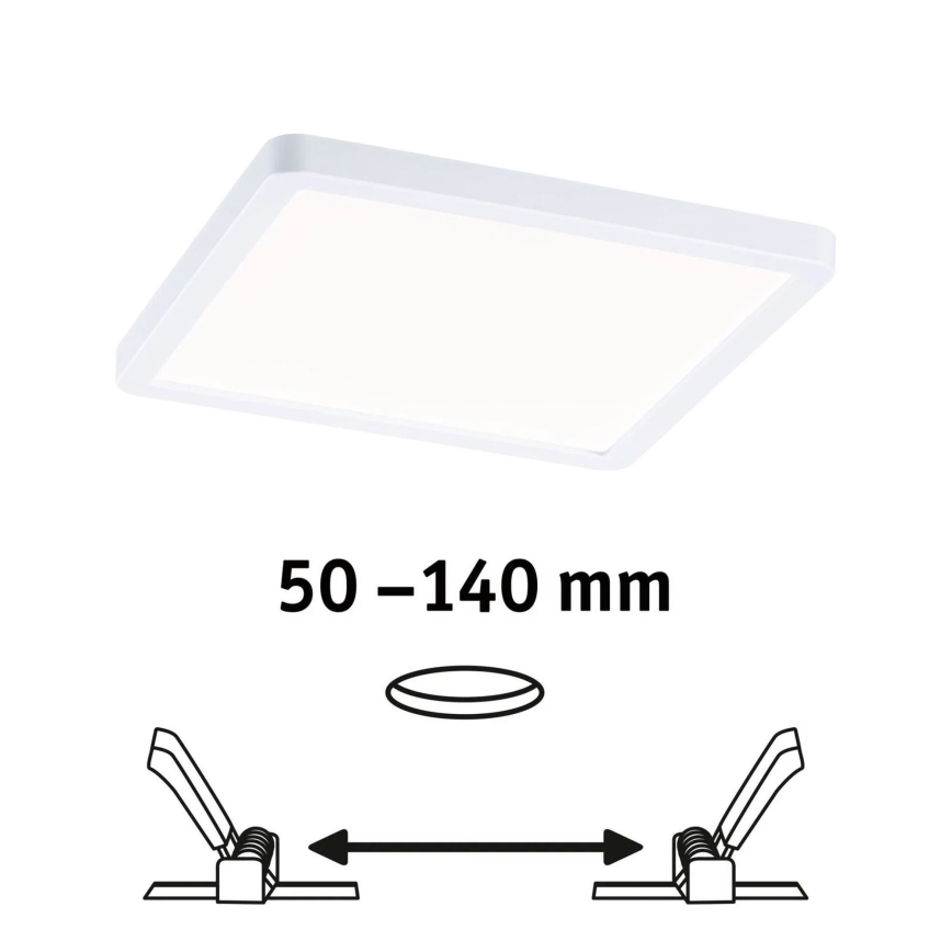 Paulmann 93059 - LED/13W IP44 stmievateľné kúpeľňové podhľadové svietidlo AREO 230V 17,5x17,5 cm biele