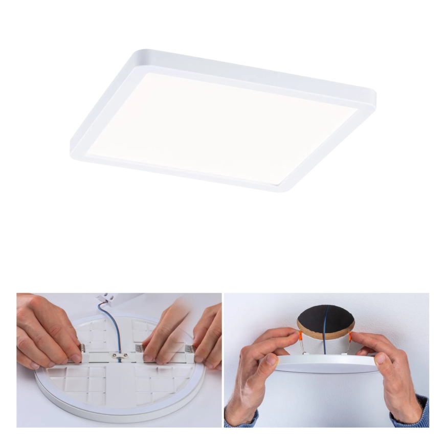 Paulmann 93059 - LED/13W IP44 stmievateľné kúpeľňové podhľadové svietidlo AREO 230V 17,5x17,5 cm biele