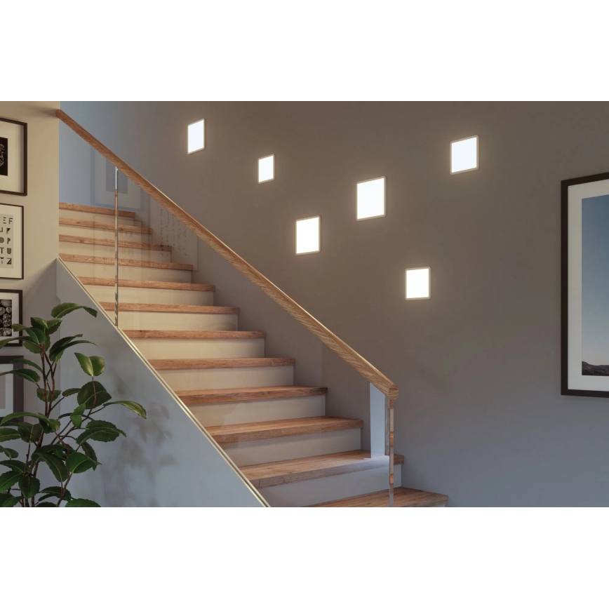 Paulmann 93060 - LED/16W IP44 Stmievateľné kúpeľňové podhľadové svietidlo AREO 230V 23x23 cm biele