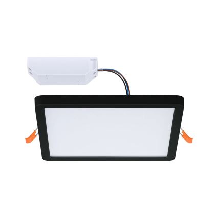Paulmann 93101 - LED/13W IP44 Kúpeľňové zapustené svietidlo AREO 230V 2000/3000/4000K 17,5x17,5 cm čierna