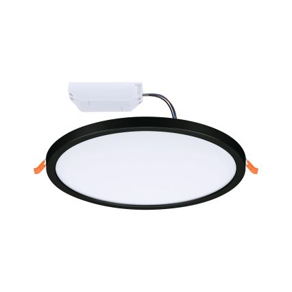 Paulmann 93102 - LED/16W IP44 Stlmiteľné kúpeľňové zapustené svietidlo AREO 230V 2000/3000/4000K priemer 23 cm čierne