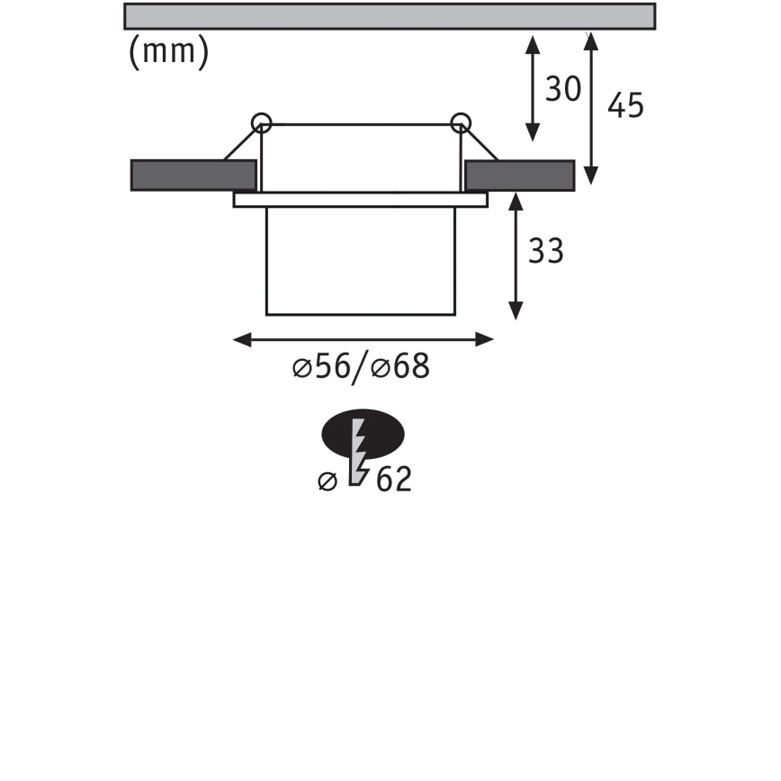 Paulmann 93383 - SADA 3xLED/6W IP44 Stmievateľné kúpeľňové podhľadové svietidlo GIL 230V