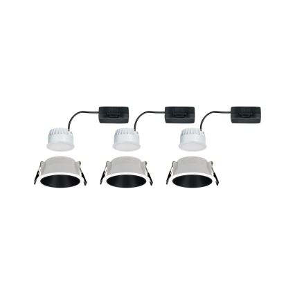 Paulmann 93402 - SADA 3xLED/6W IP44 Stmievateľné kúpeľňové podhľadové svietidlo COLE 230V