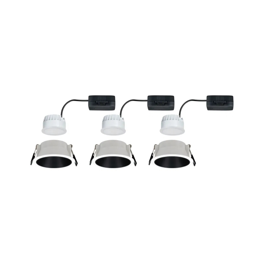 Paulmann 93402 - SADA 3xLED/6W IP44 Stmievateľné kúpeľňové podhľadové svietidlo COLE 230V