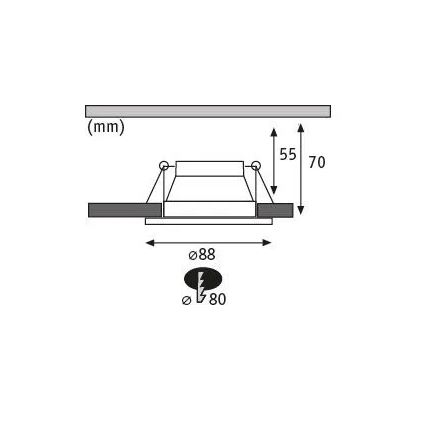 Paulmann 93402 - SADA 3xLED/6W IP44 Stmievateľné kúpeľňové podhľadové svietidlo COLE 230V