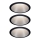 Paulmann 93408 - SADA 3xLED/6,5W IP44 Stmievateľné kúpeľňové podhľadové svietidlo COLE 230V